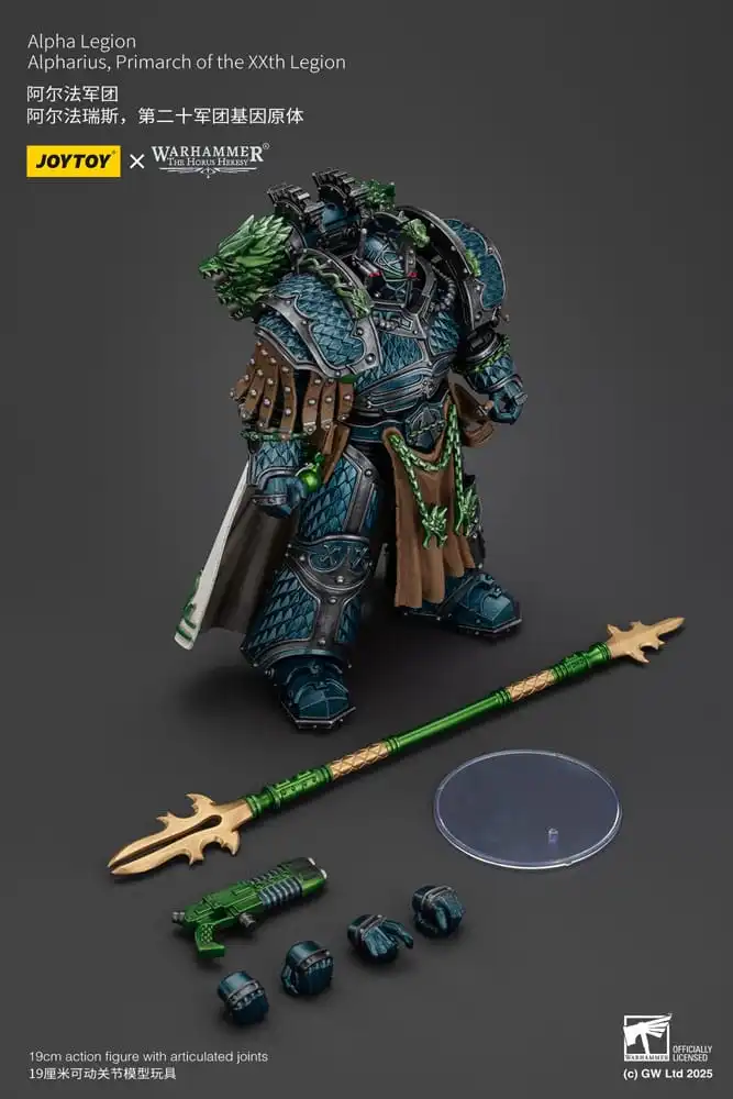 Warhammer The Horus Heresy Action Figure Alpha Legion Alpharius  Primarch of the XXth Legion 25 cm